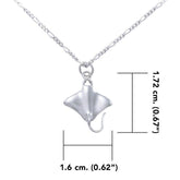 Manta Ray Sterling Silve Set TSE079 - DiveSilver Jewelry
